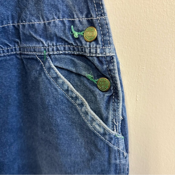 Liberty Blue Denim Carpenter Bib Overalls 42 x 32 - Picture 7 of 15